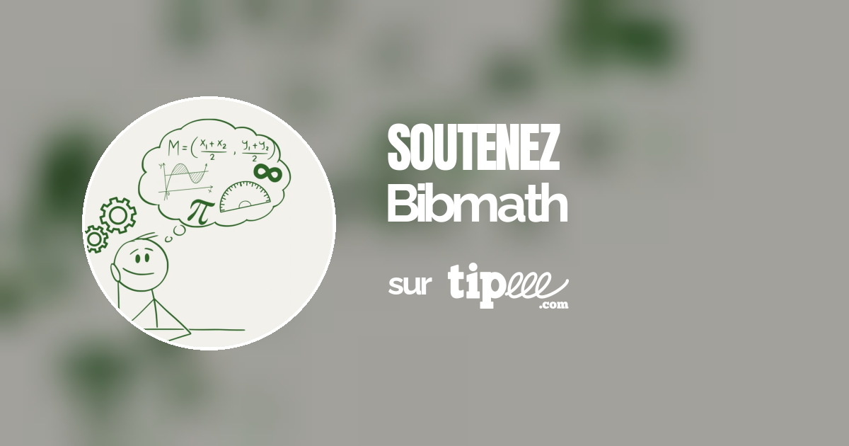 Bibmath – Tipeee